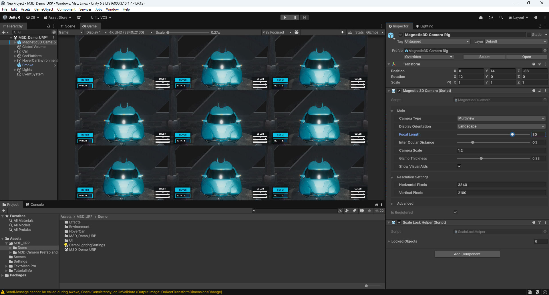 Unity FocalLength Output80