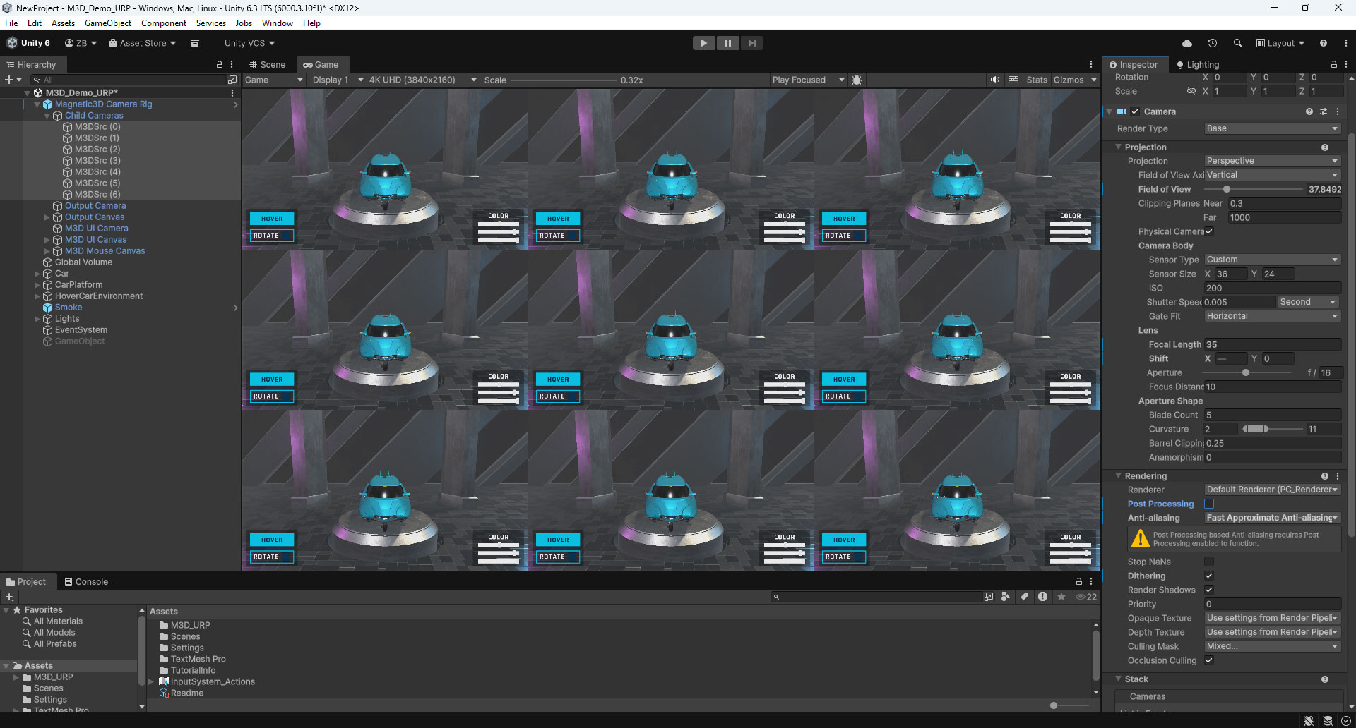 Unity PostProcess Off