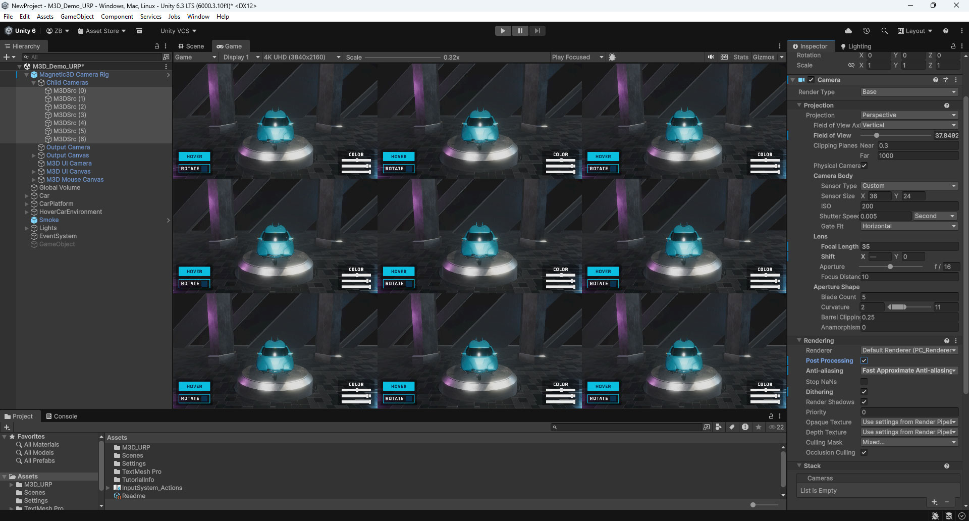 Unity PostProcess On
