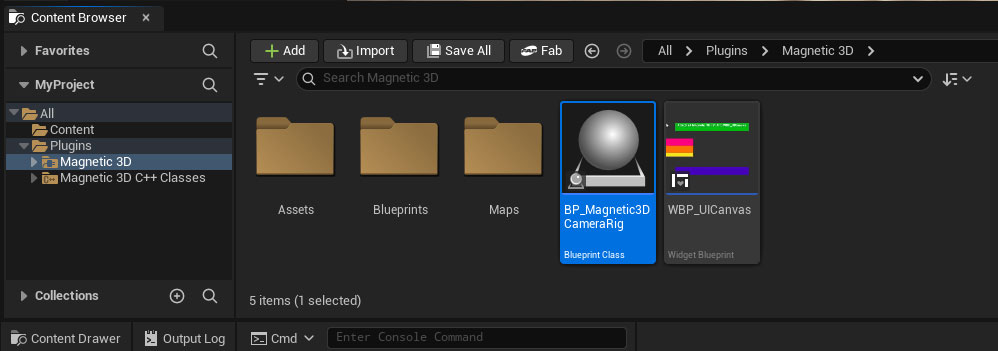 Unreal FileBrowser Magnetic3D