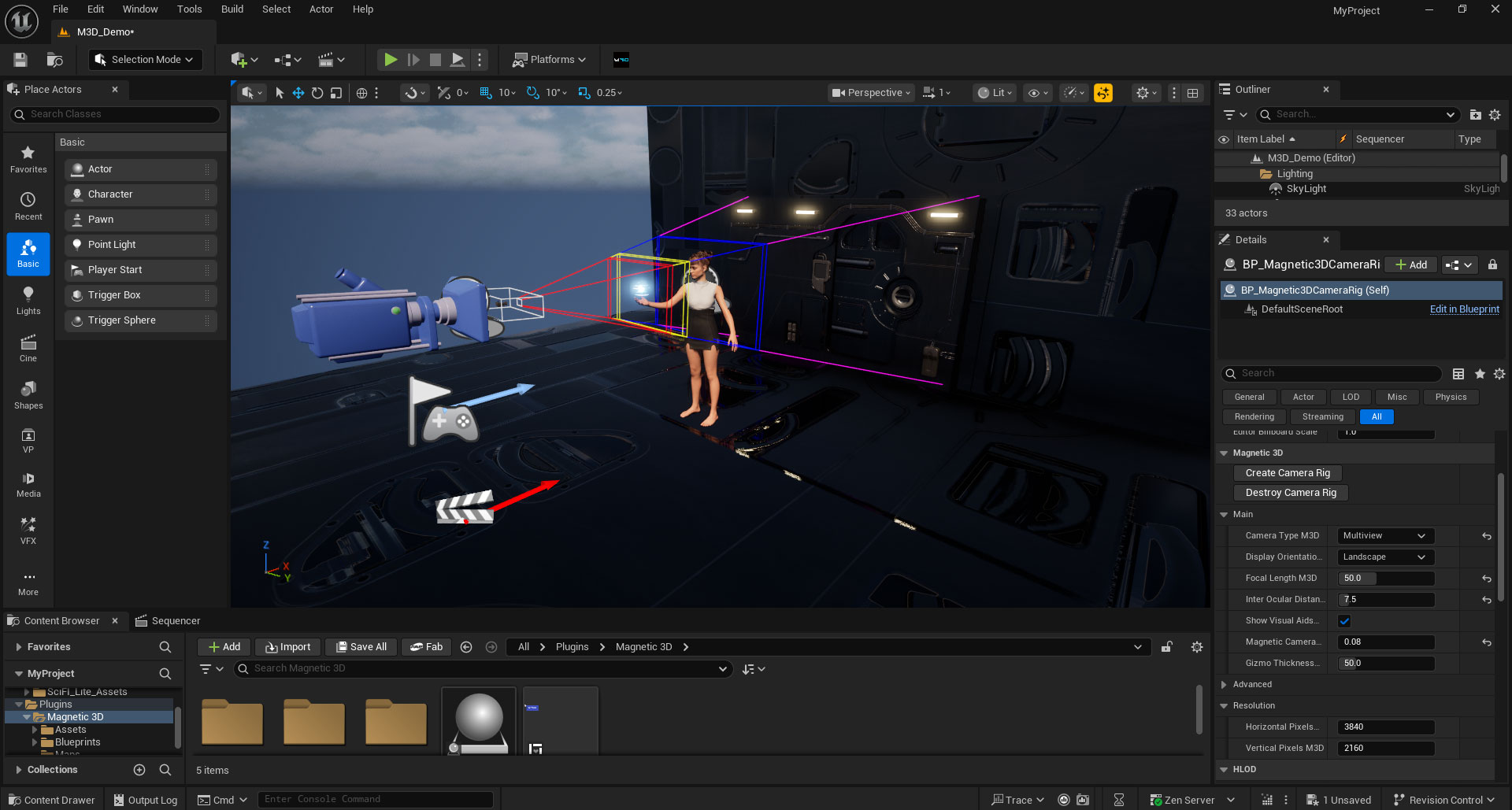 Hypervue Unreal 1 Unreal CameraRig