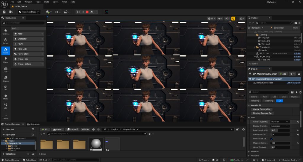 Unreal CameraType Multiview