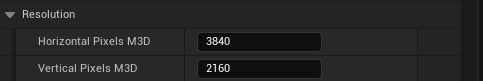 Unreal ResolutionSettings