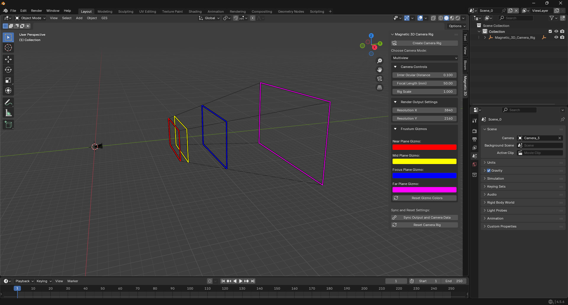 Blender CreateCameraRig