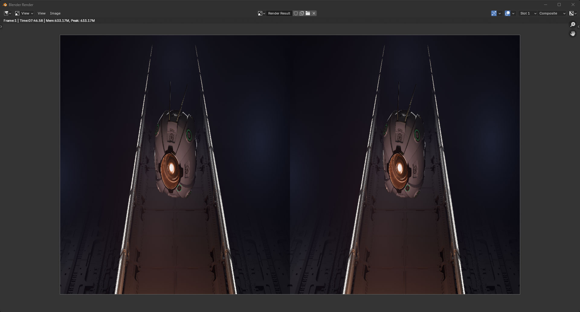Camera Rig 4 Blender OutputStereo